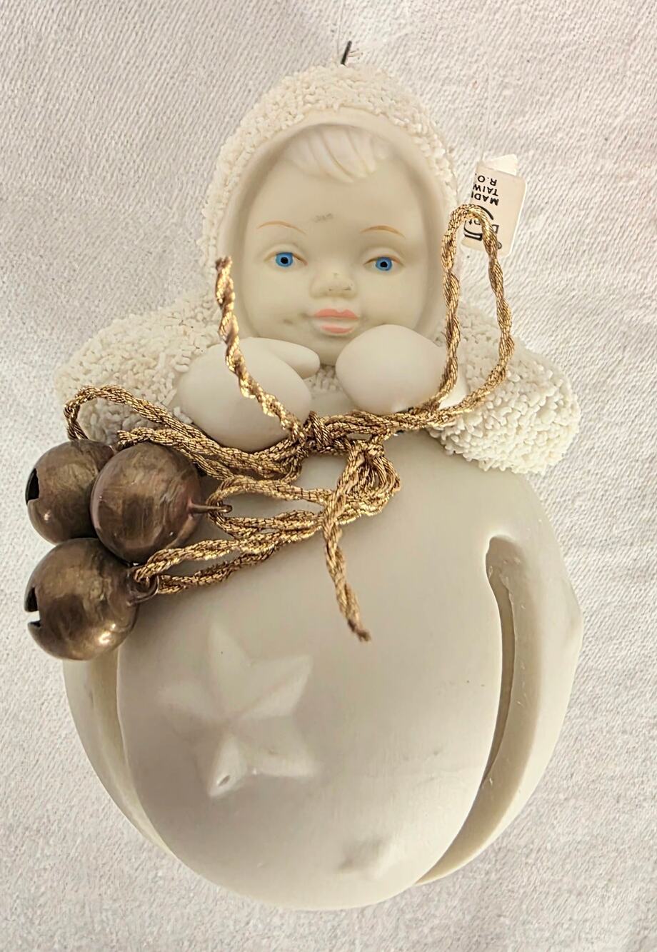 Vtg Dept. 56 Snowbabies Jinglebell Jinglebaby #68826 Ornament NOS NIB Holiday
